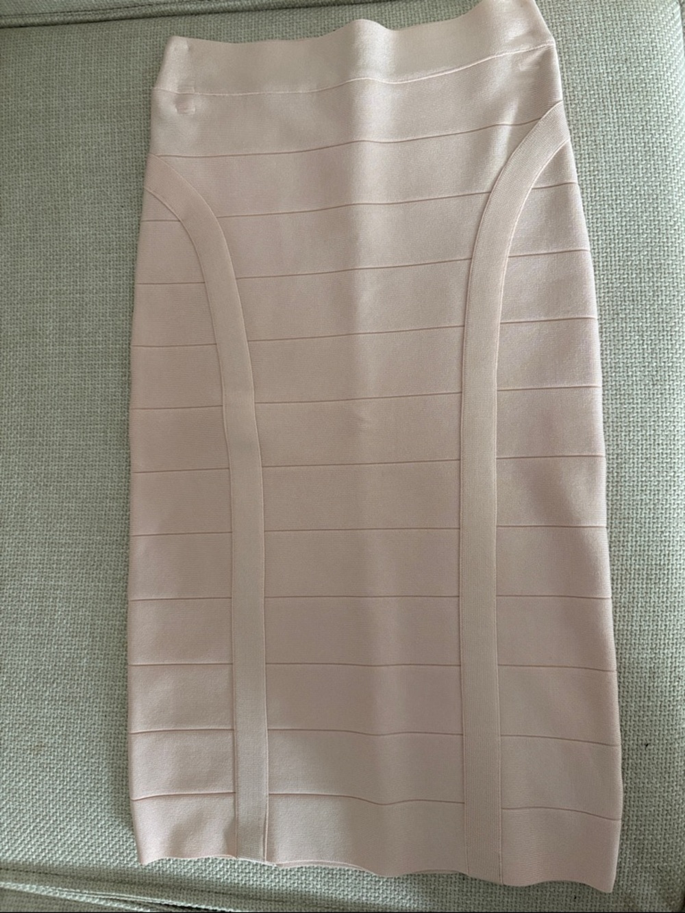 bebe Blush Pink Bandage Pencil Skirt